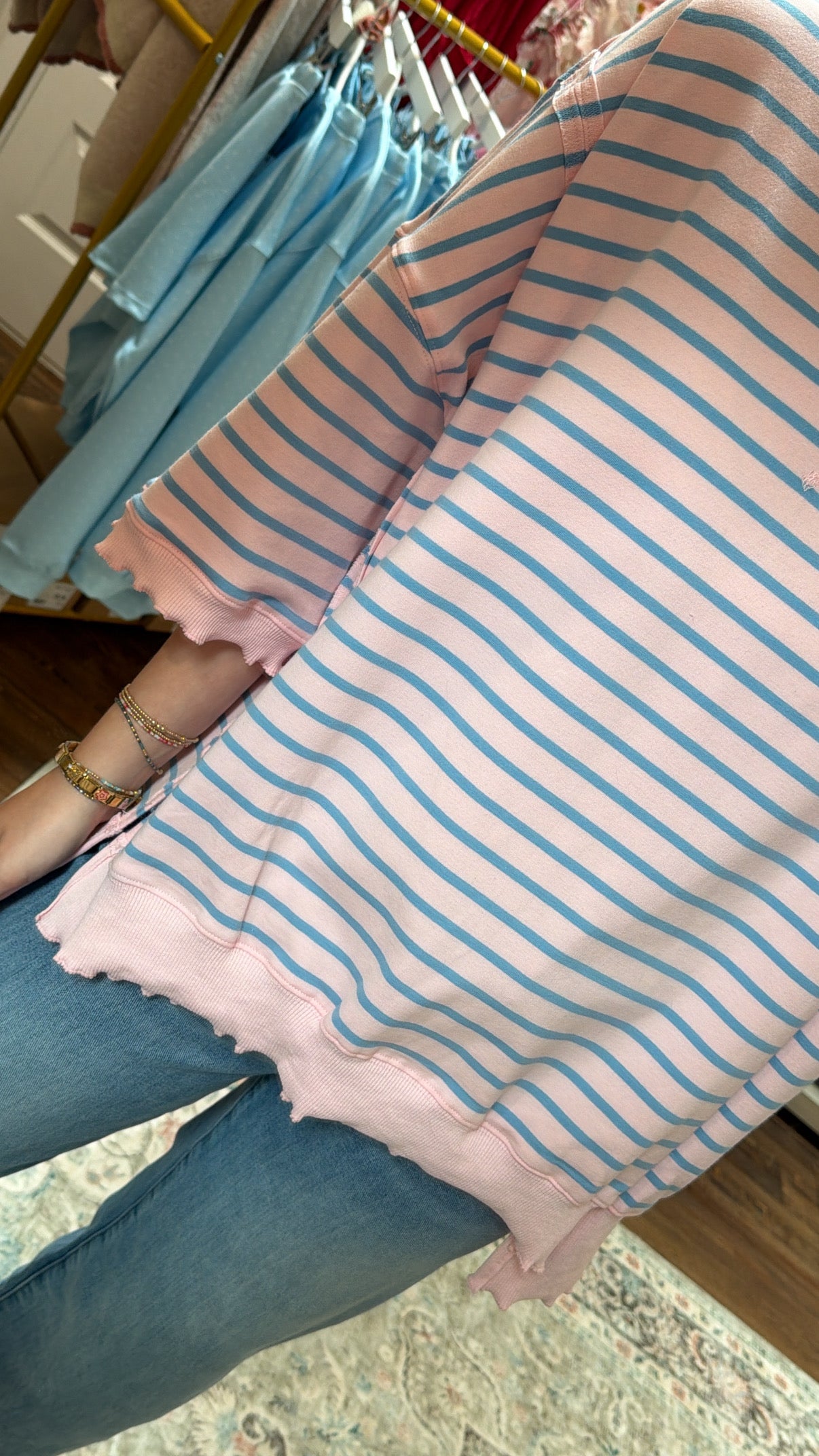 Pink Skies Stripe Top
