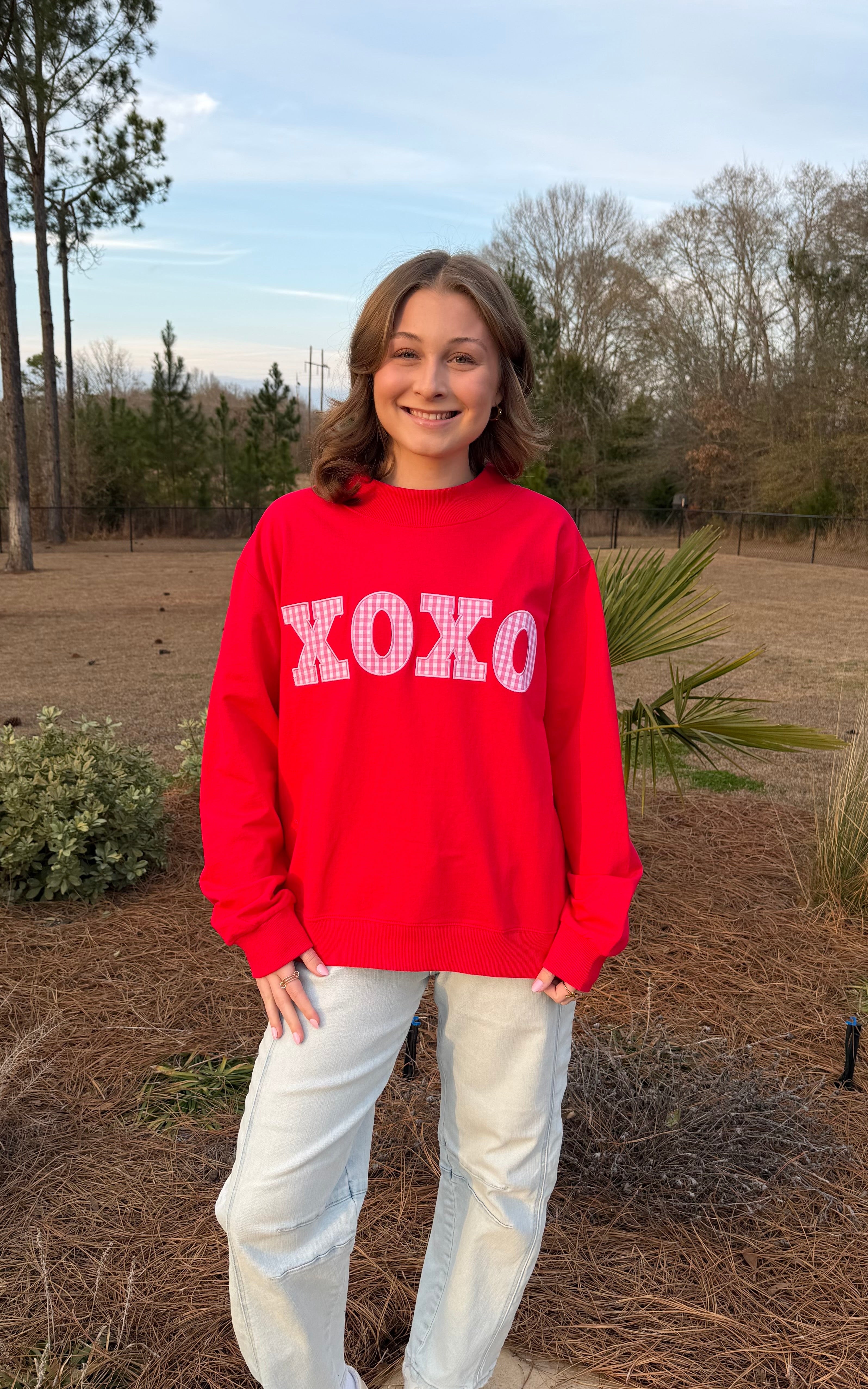 XOXO Mock Neck