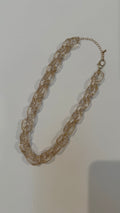 Gold + Clear Chain Necklace