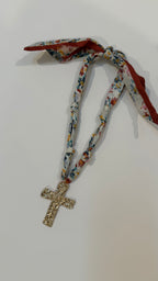 Cross Scarf Necklace