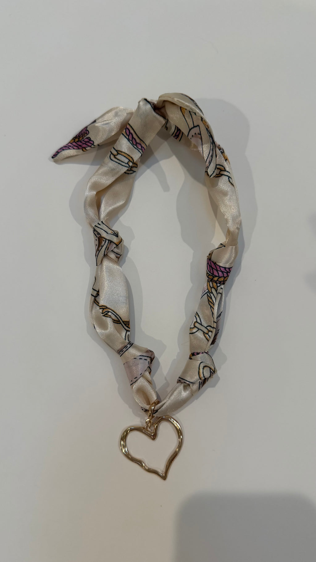 Heart Scarf Necklace