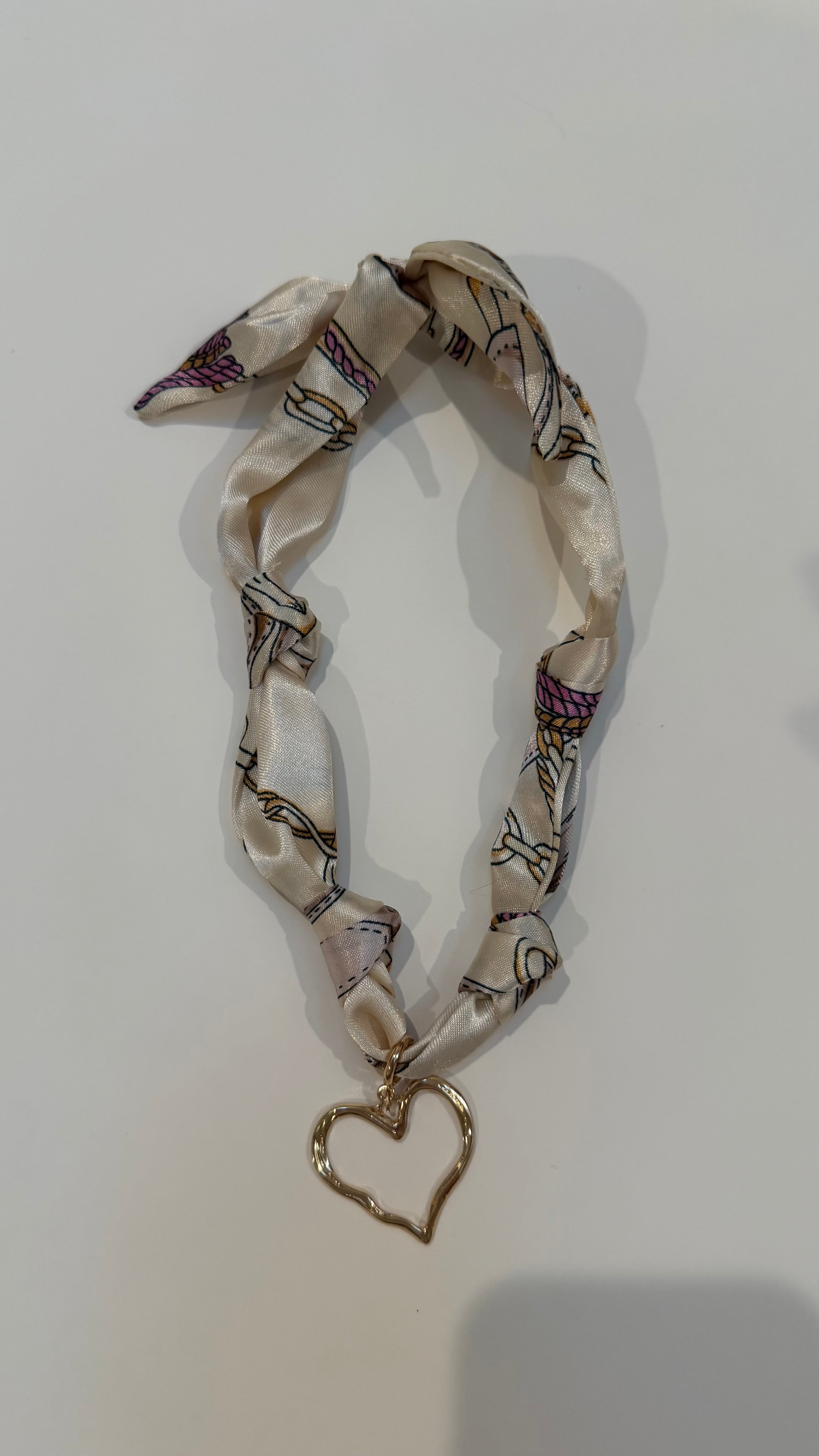 Heart Scarf Necklace