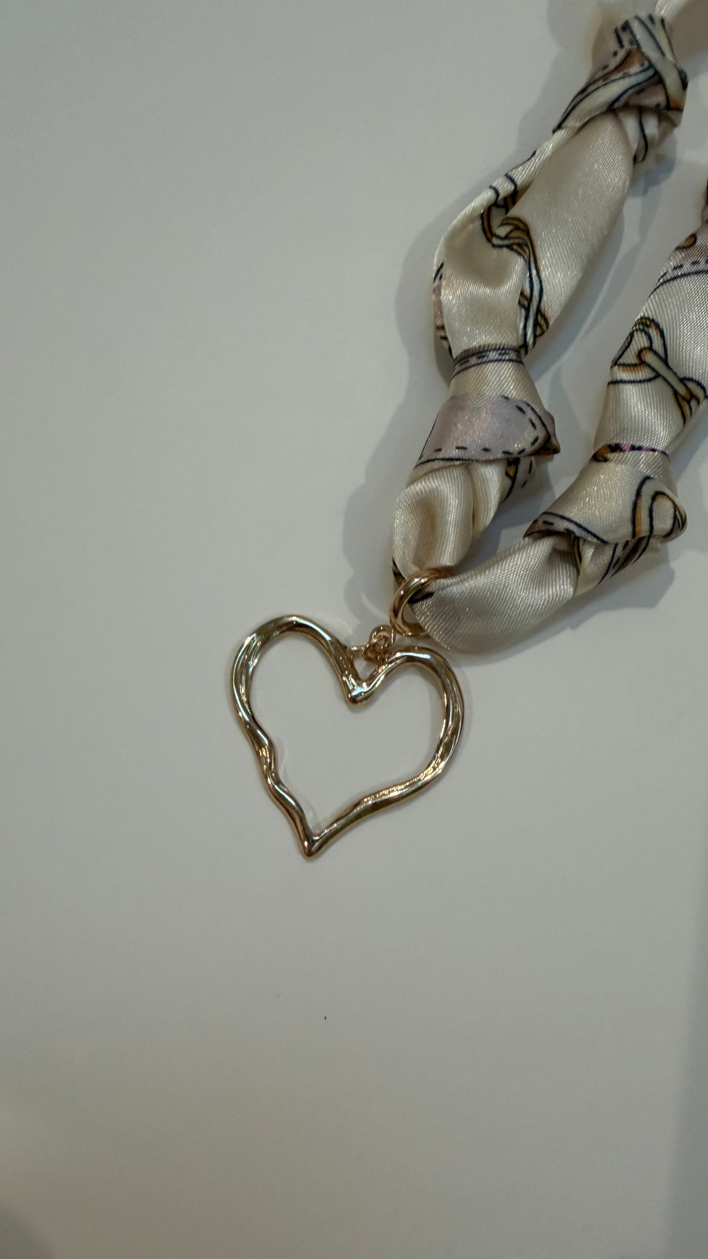 Heart Scarf Necklace