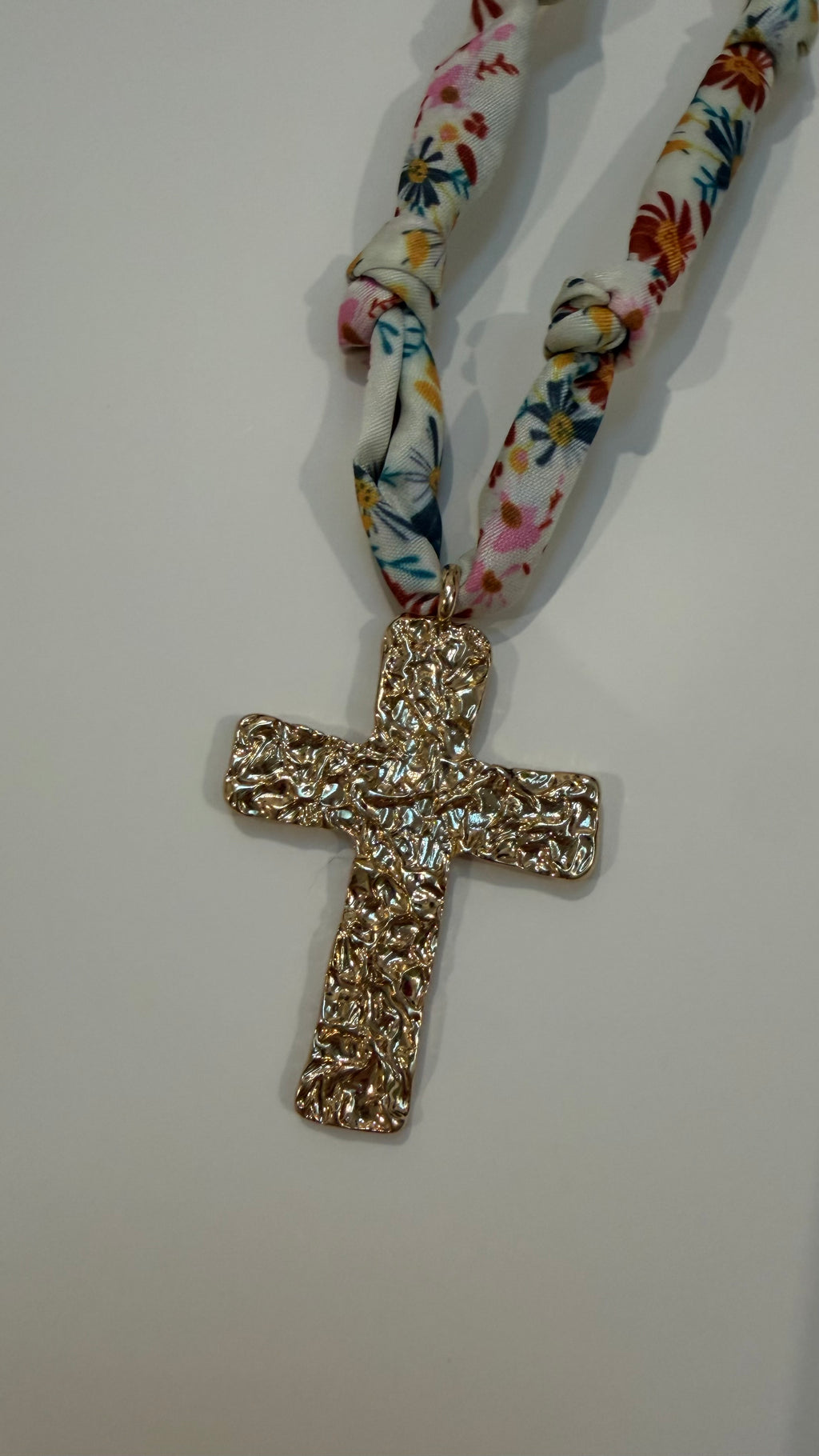 Cross Scarf Necklace