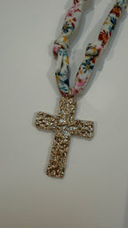 Cross Scarf Necklace