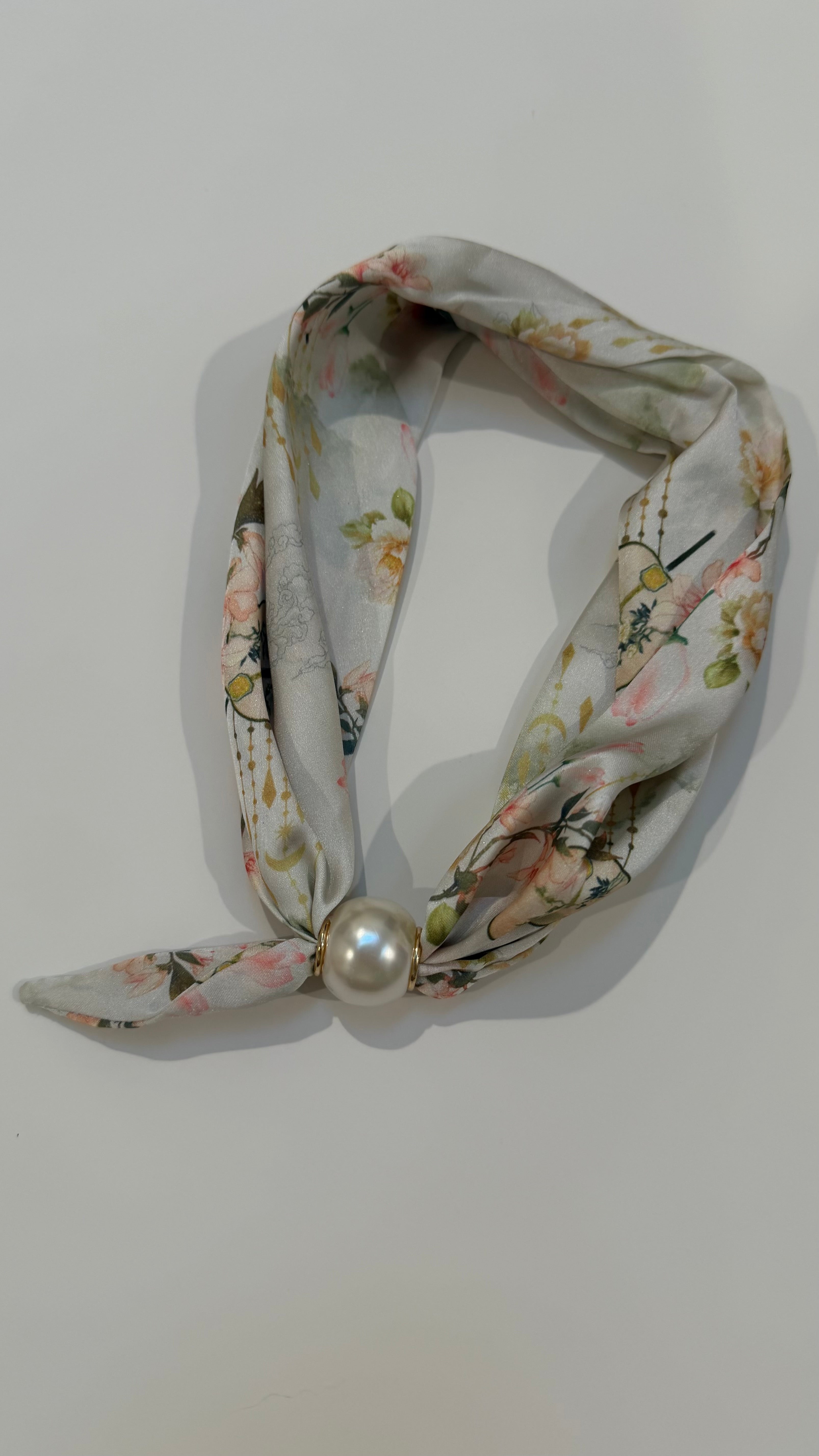 Flower Scarf Necklace