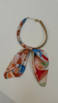 Colorful Beaded Scarf Necklace