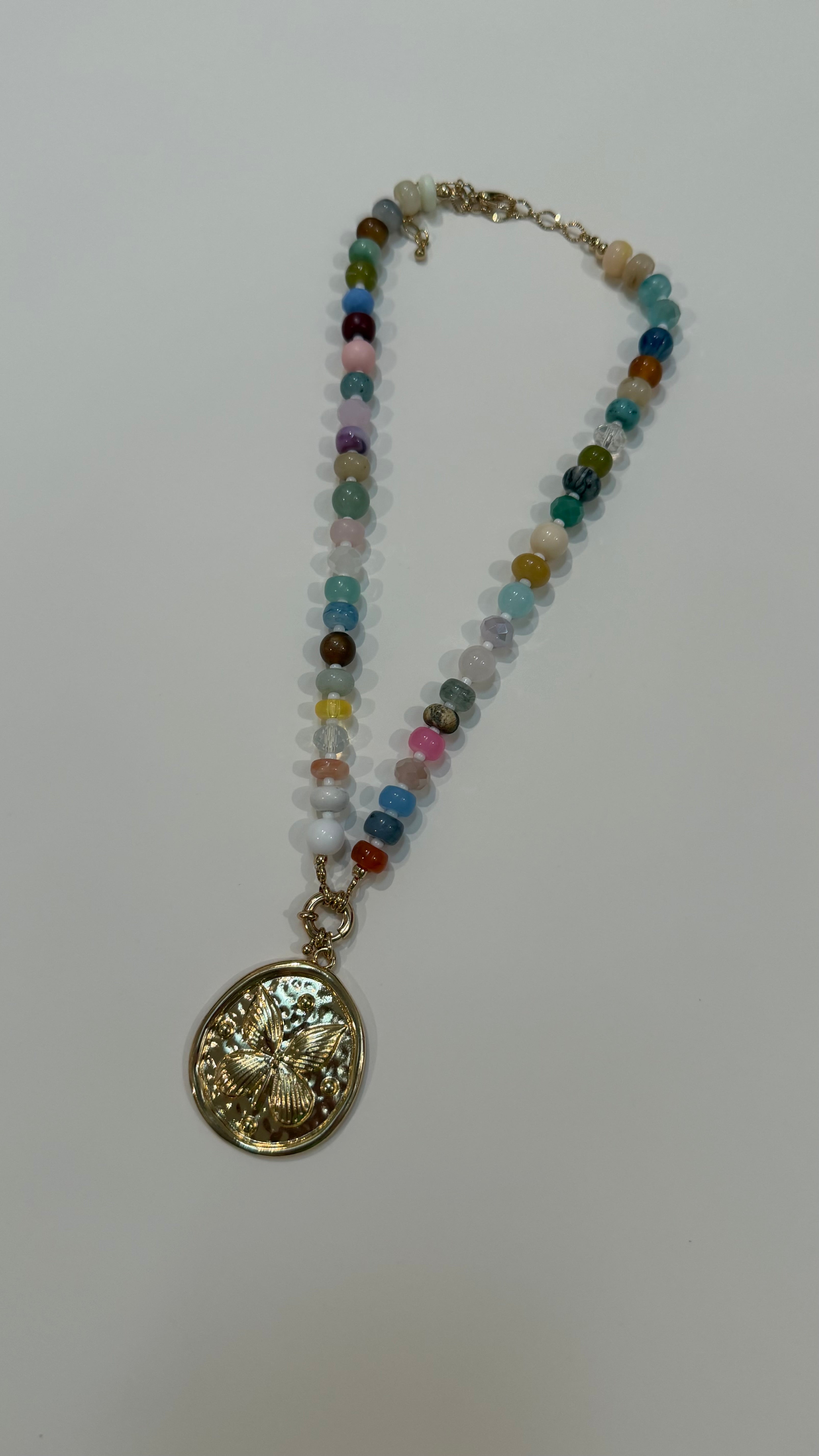 Butterfly Beaded Necklace