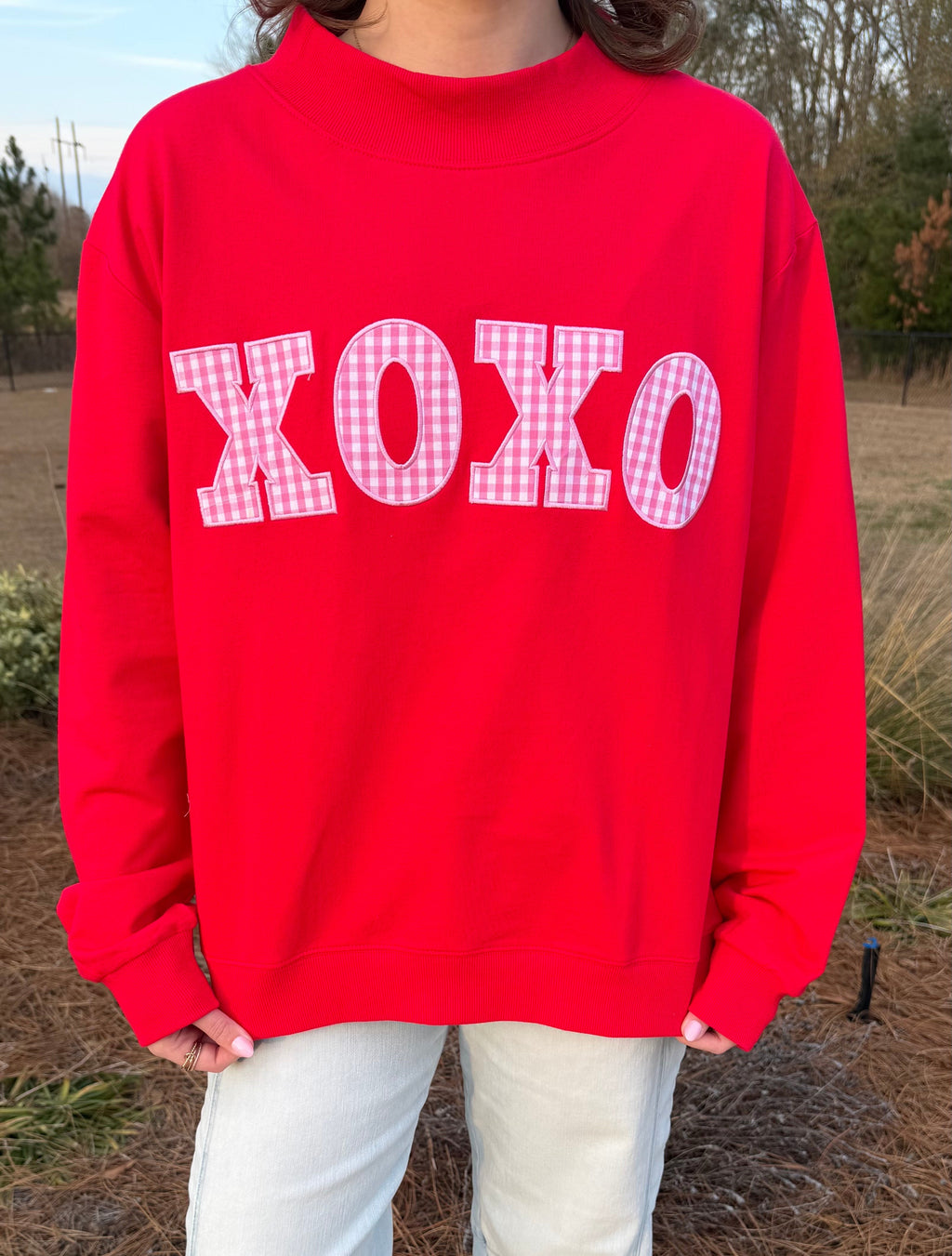 XOXO Mock Neck